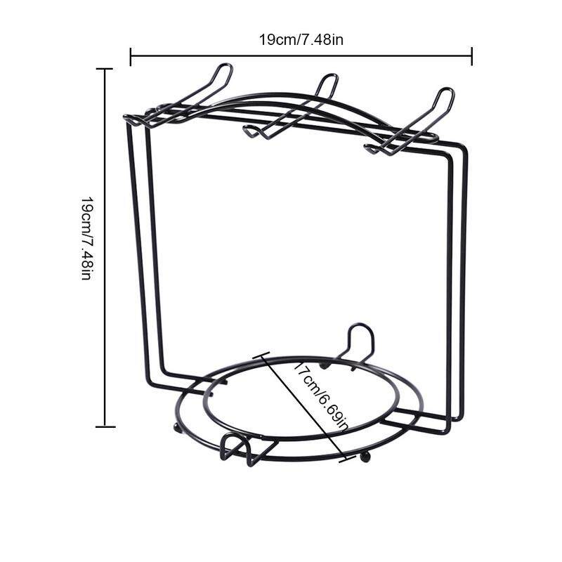 Mi.more Mug Rak Gelas Piring Dudukan Kaca Rak Besi Gantung / RaK Gantung Besi Cangkir Hitam