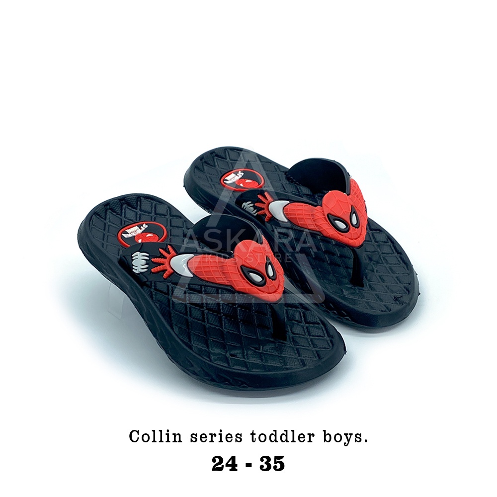 Sandal Anak Laki-laki AKS Collin Jepit Spider Keren