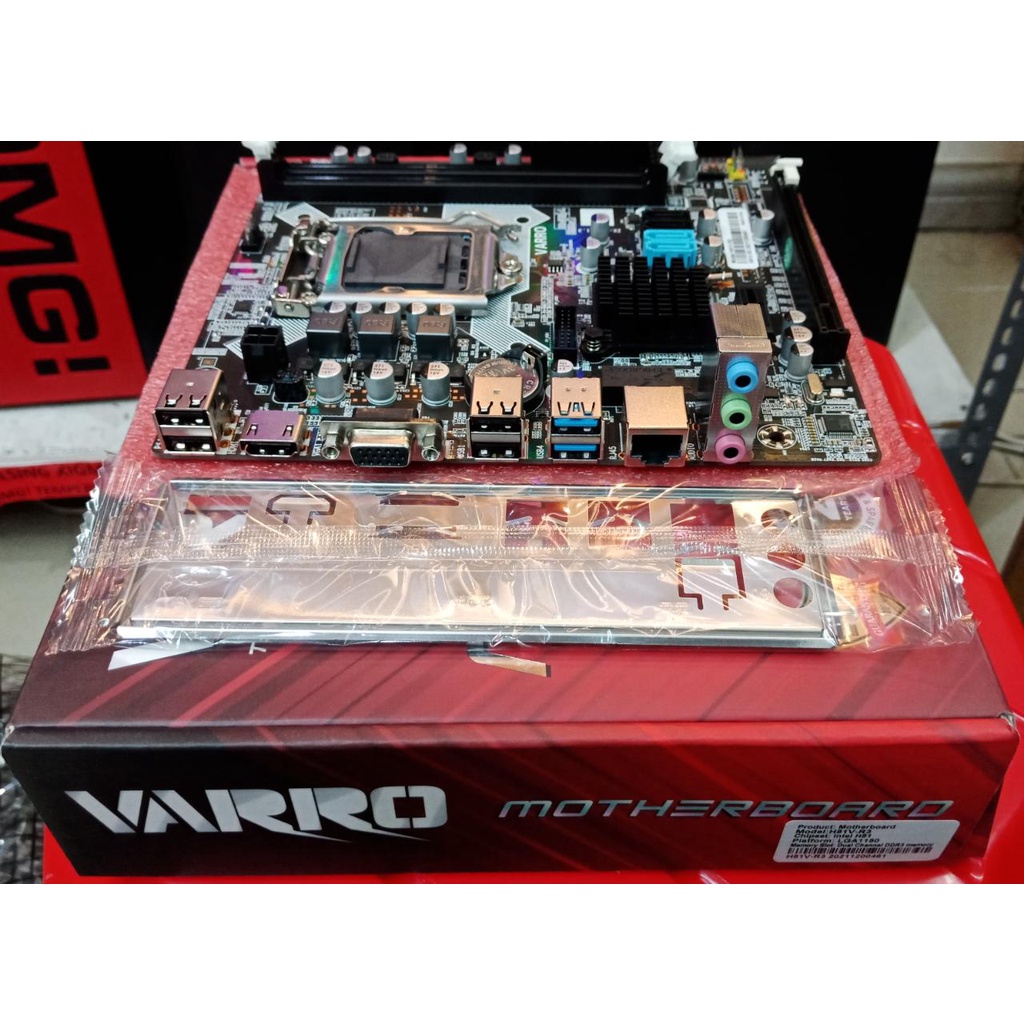 Motherboard VARRO H81 Socket LGA 1150 Support Proccesor Intel Core i3, i5, i7 GENERASI 4 &amp; 5