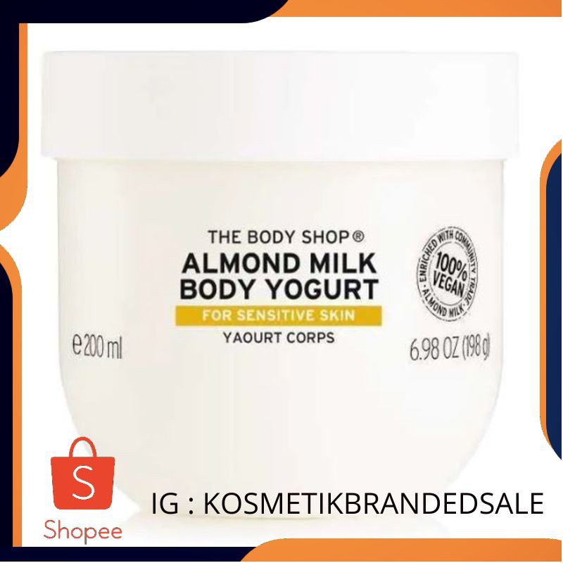 (ORIGINAL) The Body Shop Almond Milk Body Yogurt 200 Ml