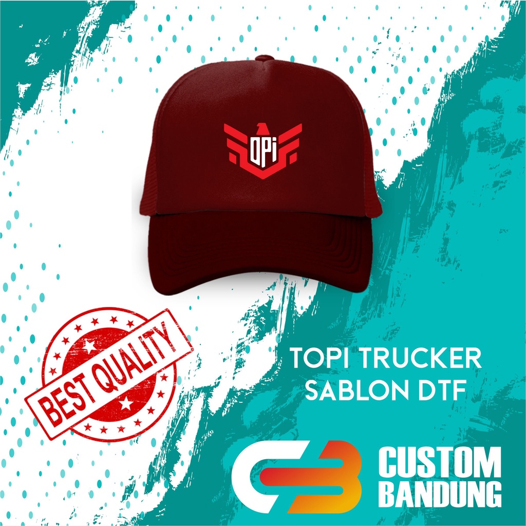 Topi Trucker OPI ESPORT Pria Wanita Topi Jaring Aura Jala Trucker Cap Bisa Tulis Nama Bisa COD Original High Premium Quality