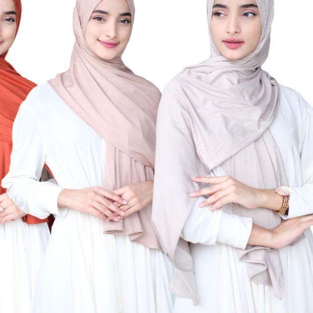 ◙ SAHARA SHAWL | PASHMINA KAOS RAYON POLOS ۩