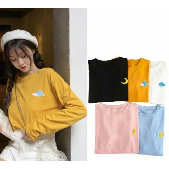 LongSleeve SKY TEE BORDIR (LD 90 , P 60)