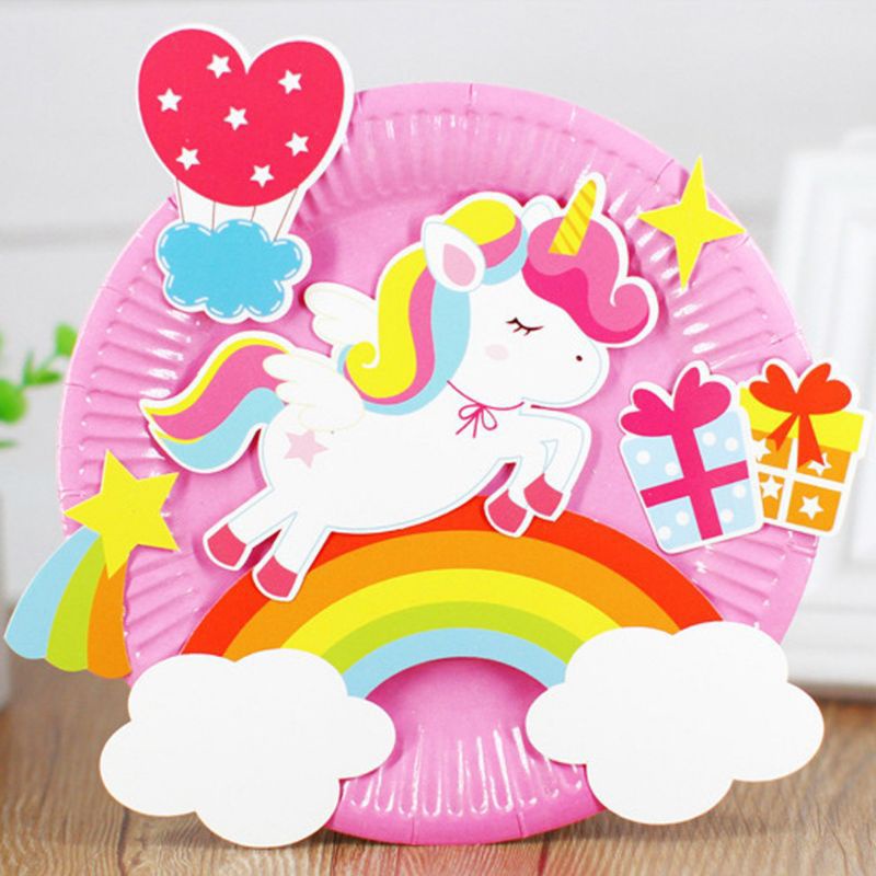 MAINAN ANAK EDUKASI KREASI MENEMPEL KOLASE PIRING HADIAH SOUVENIR ULTAH APE PAUD TK  ANAK 3 4 5 6 TA