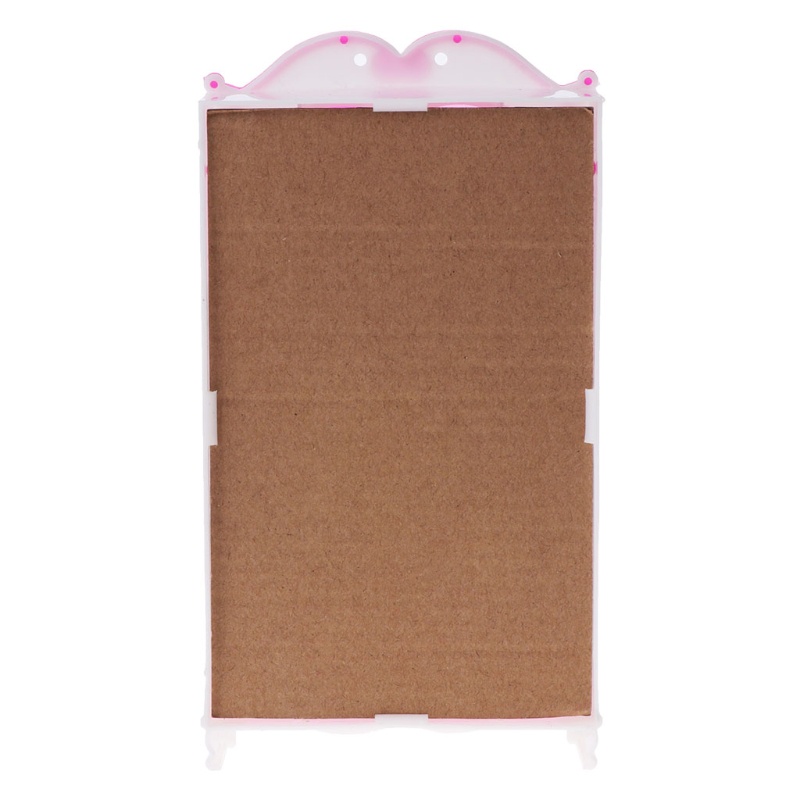 Mary 30 cm Boneka Miniatur Lemari Plastik Pink Closet Rumah Boneka Princess Furniture Kamar Tidur Model Realistis Gadis Favori