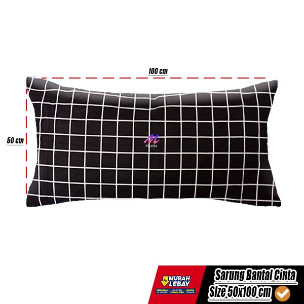 Sarung Bantal Cinta Jumbo 50x100 Panjang Motif Karakter Dan Polos Murah