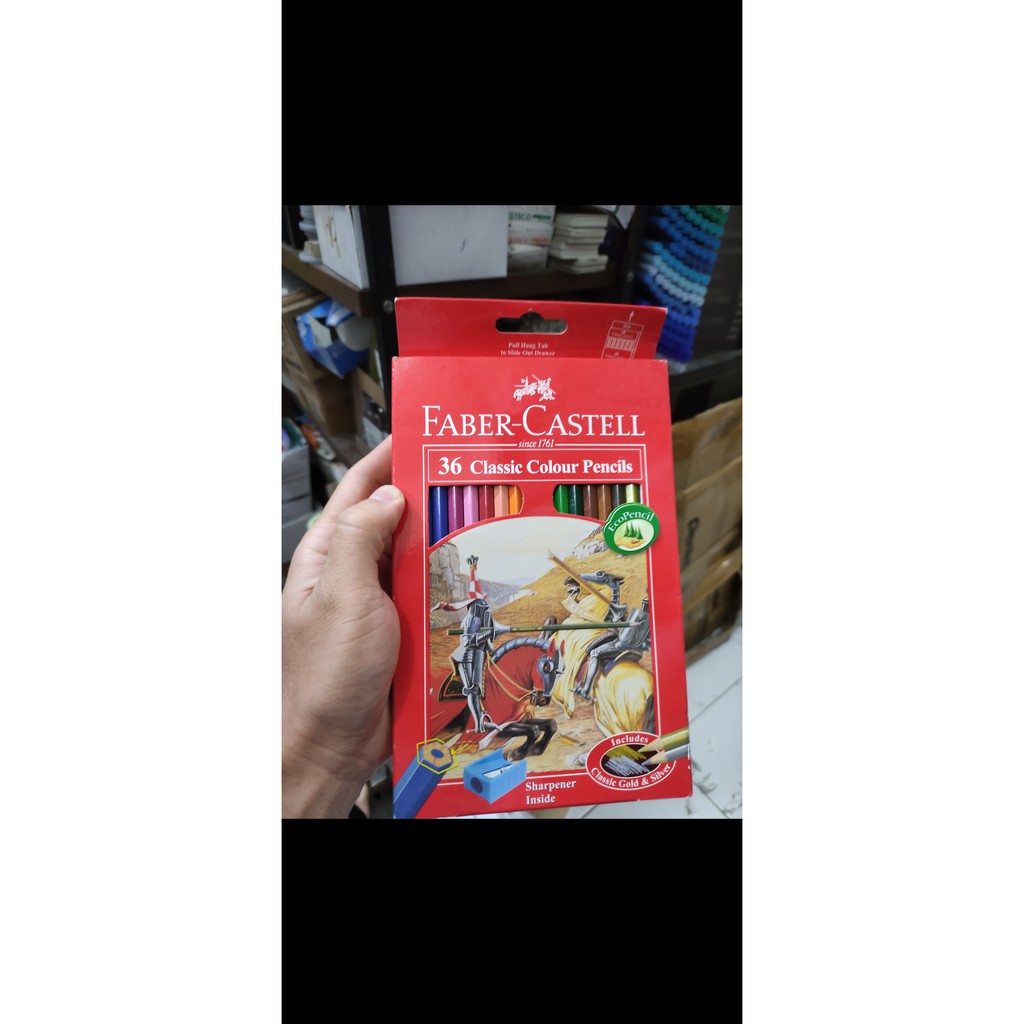 

pensil warna faber castell 36 warna classic dus