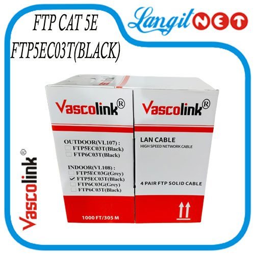 VASCOLINK CABLE FTP CAT 5e CCA ID VL108 ROLL