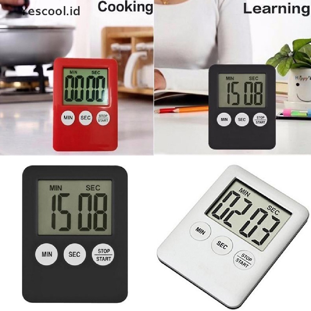 1 Pc Timer Alarm Hitung Mundur Dengan Layar LCD Digital Untuk Memasak