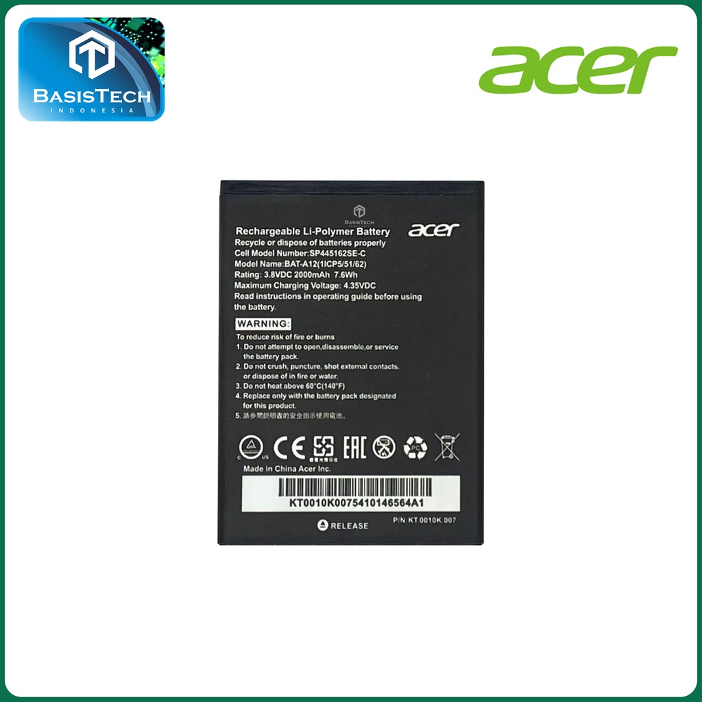 BATERAI ACER Z520 BAT-A12 - ORI99 BEST QUALITY