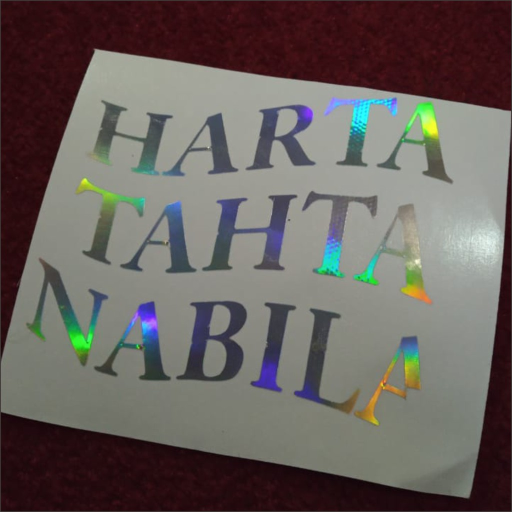 

Stiker Cutting Hologram Harta Tahta Wanita