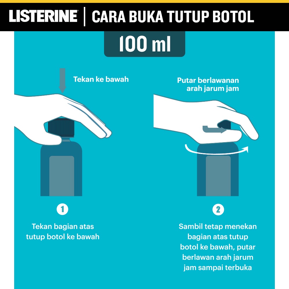 LISTERINE Listerin obat kumur Antiseptic Mouthwash Obat Kumur Antiseptik  100 ml / 250 ml bau mulut