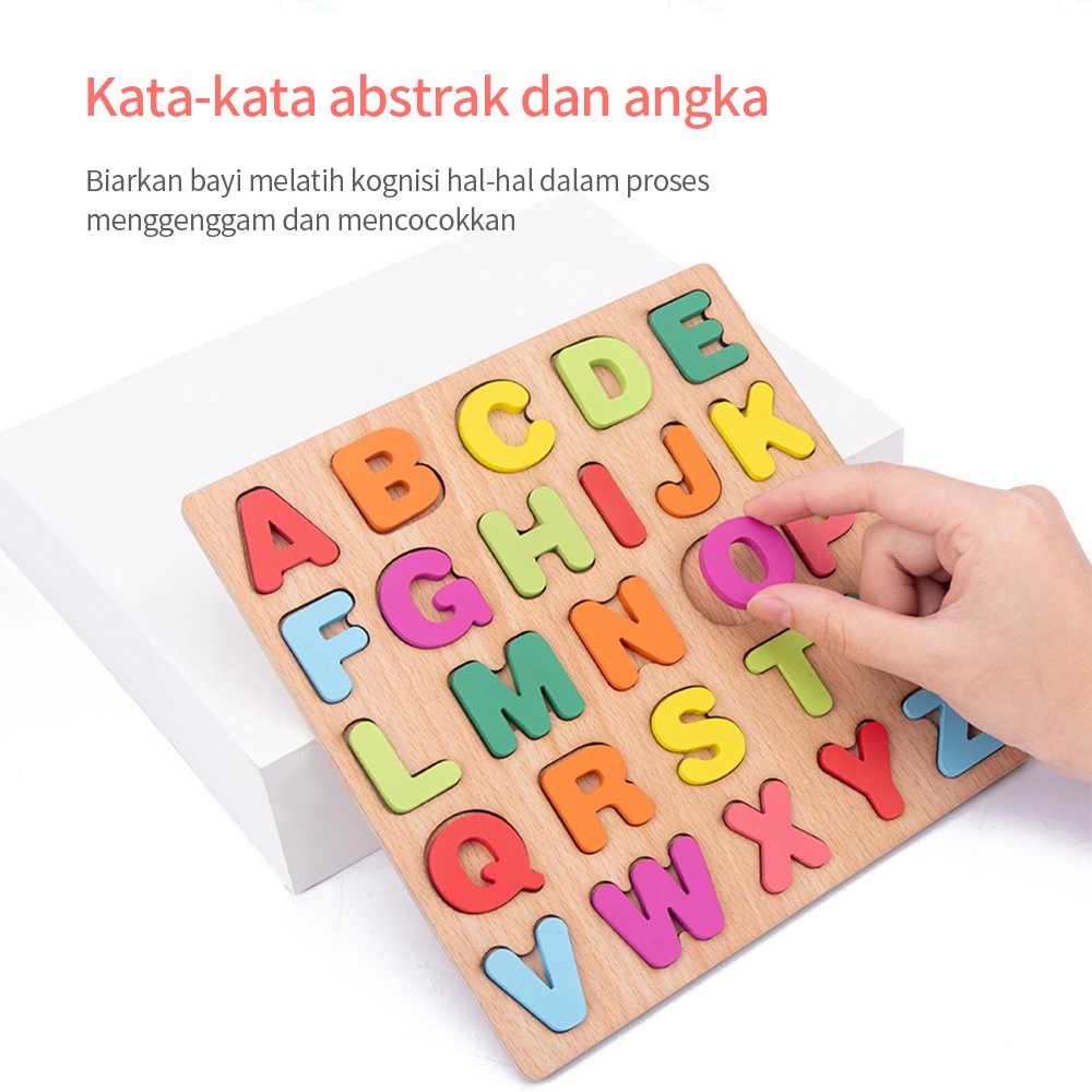 Sweetybayi  Mainan edukasi anak jigsaw puzzle wooden toys