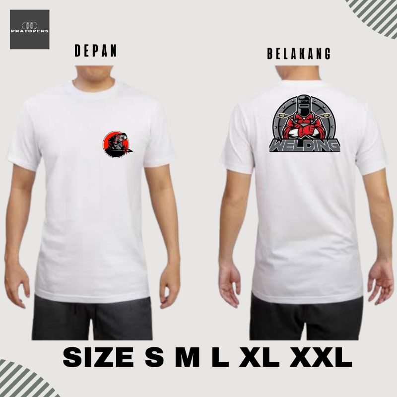 Baju Kaos Tukang Las Seniman Api Indonesia | Kaos Welder Seniman Api Indonesia Depan Belakang