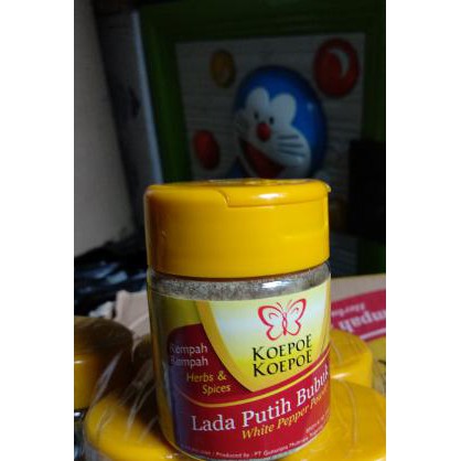 

BERKUALITAS! Lada Putih Bubuk 38gr Koepoe Koepoe