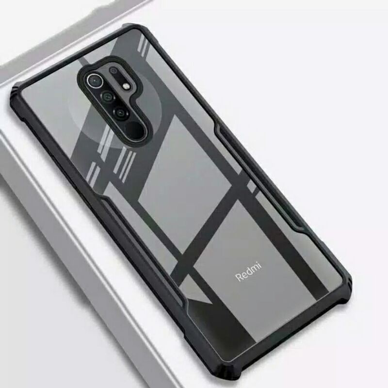 Case Redmi 9 Shockproof Armor Transparan - Hardcase Xiaomi Redmi 9 redmi9 casing