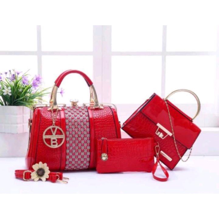 TAS VB BEHEL NEW SWAROVSKI 5712 DEN SET 3IN1 TAS SLEMPANG TAS MURAH BATAM TAS BRANDED
