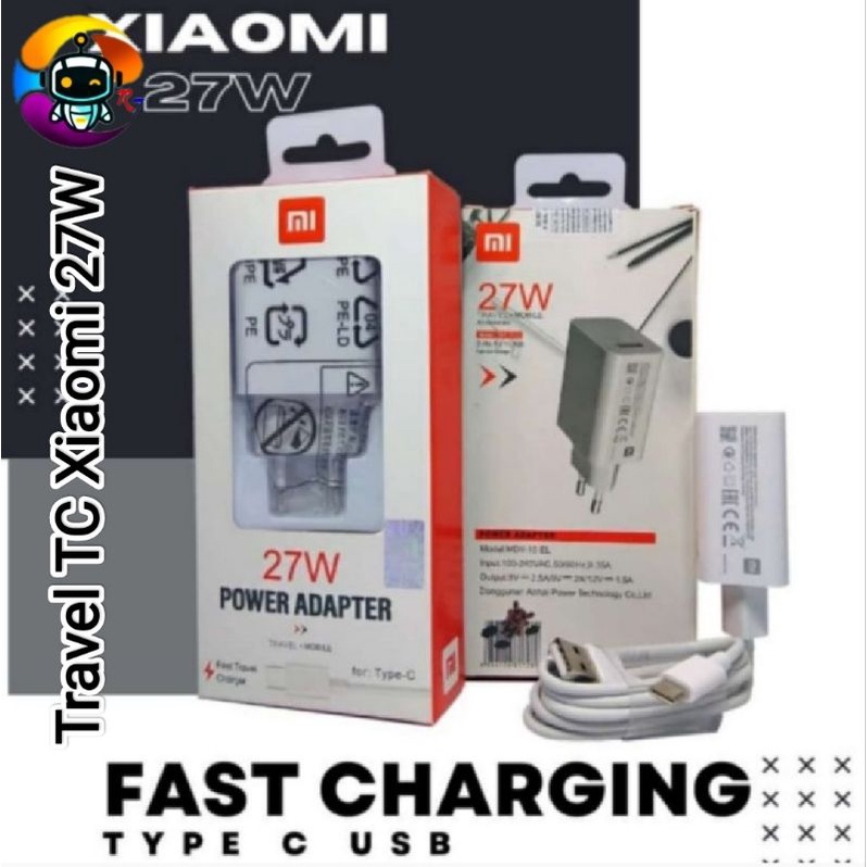 Travel Charger Xiaomi 27W Type C Fast Charging
