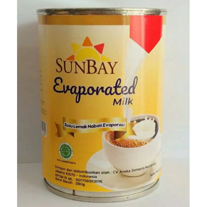 

Susu Cair Evaposari SUNBAY 380.Gram