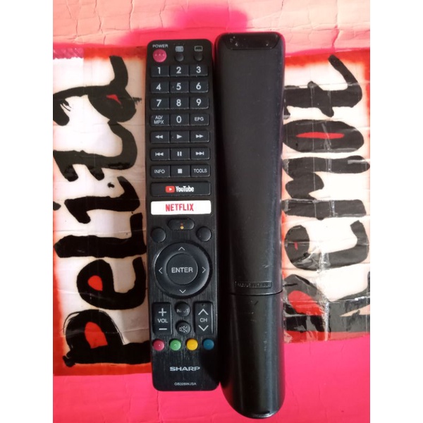 Remote Sharp tv smart Android original terlengkap