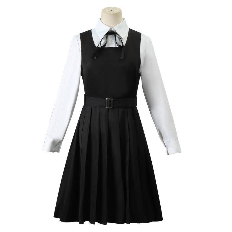 【Wetrose】Chainsaw Man S2 Mitaka Asa Uniform School Seifuku Long Skirt Rok Cosplay Chainsaw Man Cosplay Costume Set