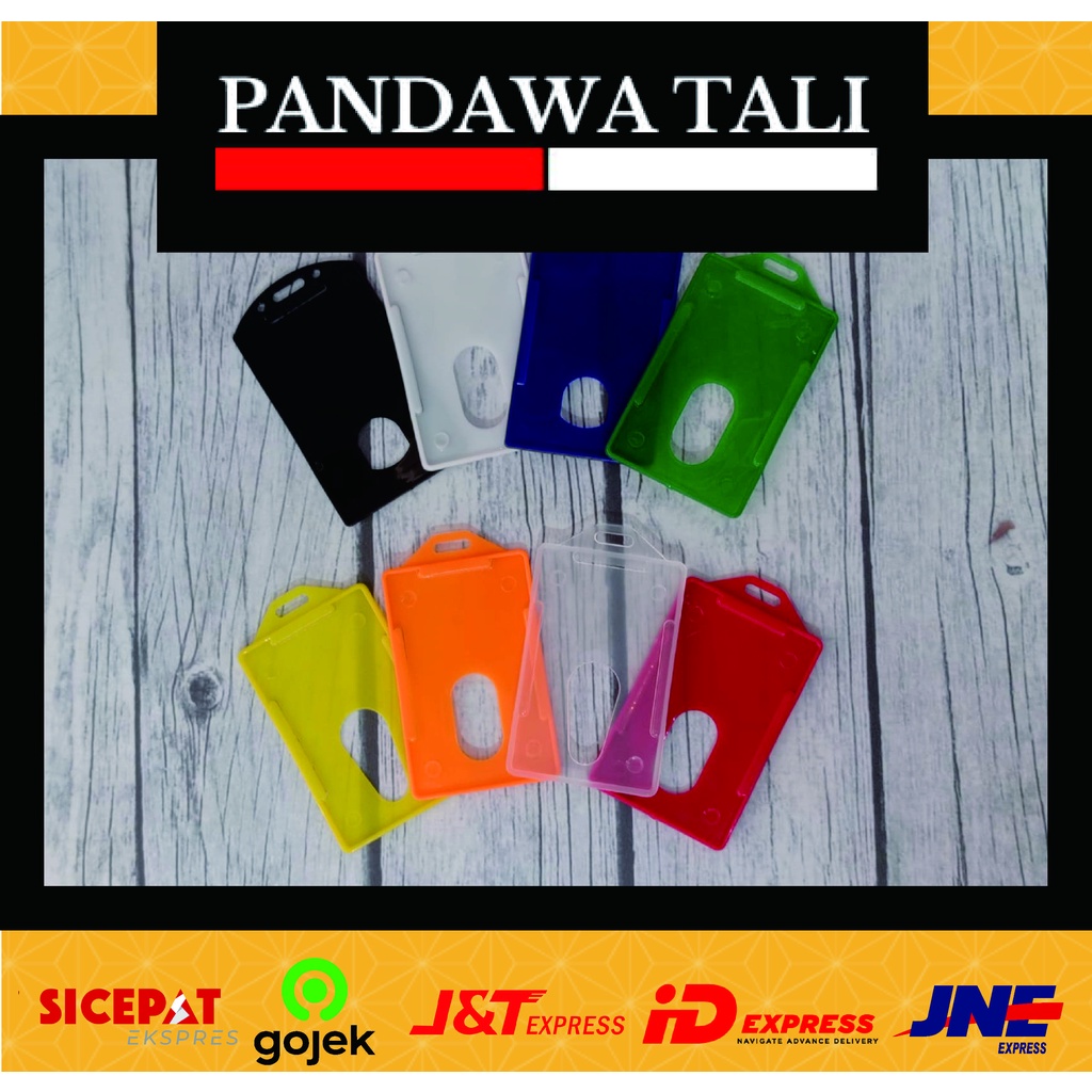 

Name Tag / Tempat Id Card Holder 1 Sisi / Lanyard Murah / Pandawa Tali Surabaya