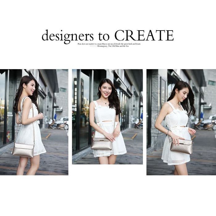 Mega_1688 Korean Trendy Bag Tas Selempang Wanita Hand Carry Bag MG372
