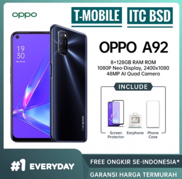 Oppo A92 Ram 8gb 128gb Ram 8 128gb Twilight Black Grs Resmi Oppo Shopee Indonesia