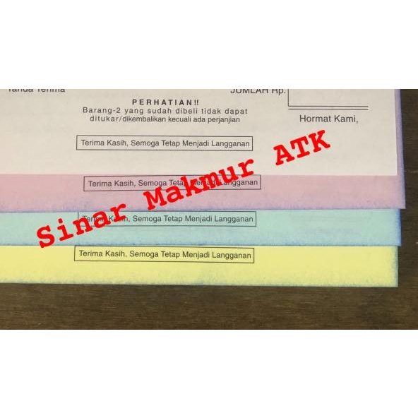 

♘ Buku Nota Kontan Besar NCR Rangkap 4 / 4Ply Merpati (B4) ✻