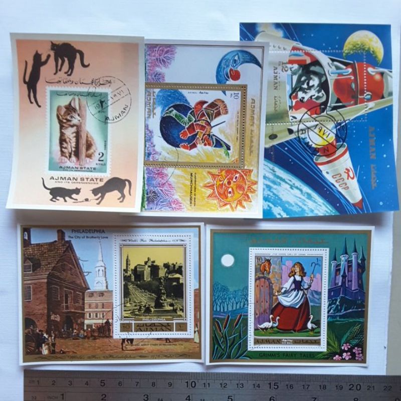

Perangko Ajman souvenir sheet 1 prangko