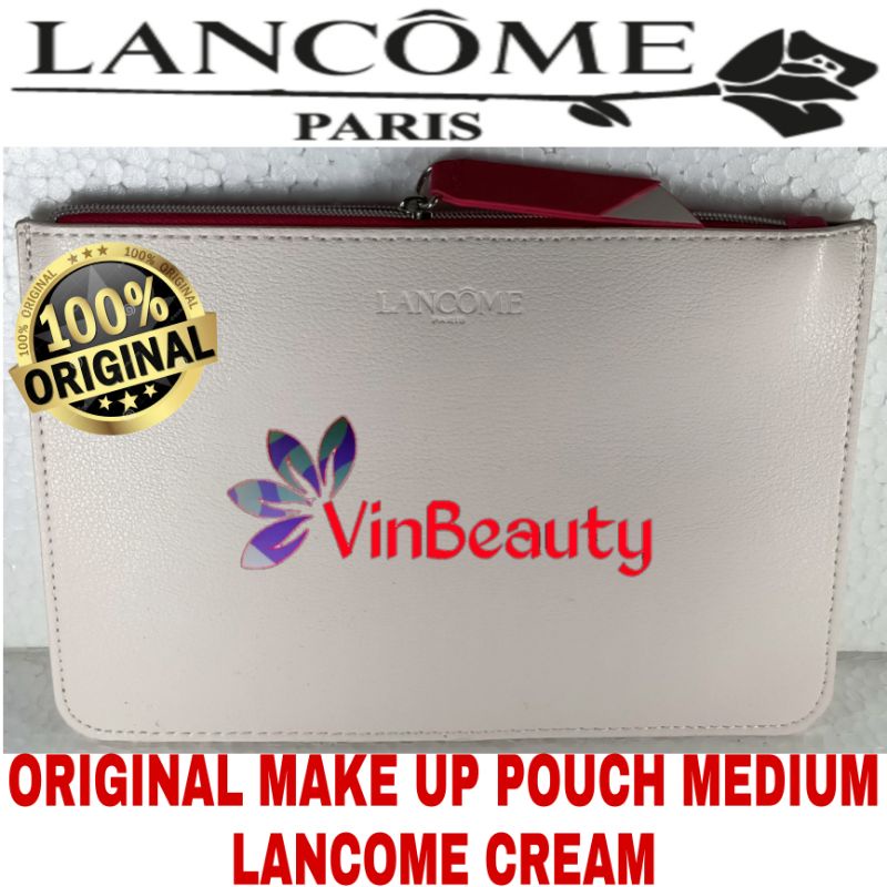 OriginaL Make Up Pouch Medium Flat Lancome Cream Murah