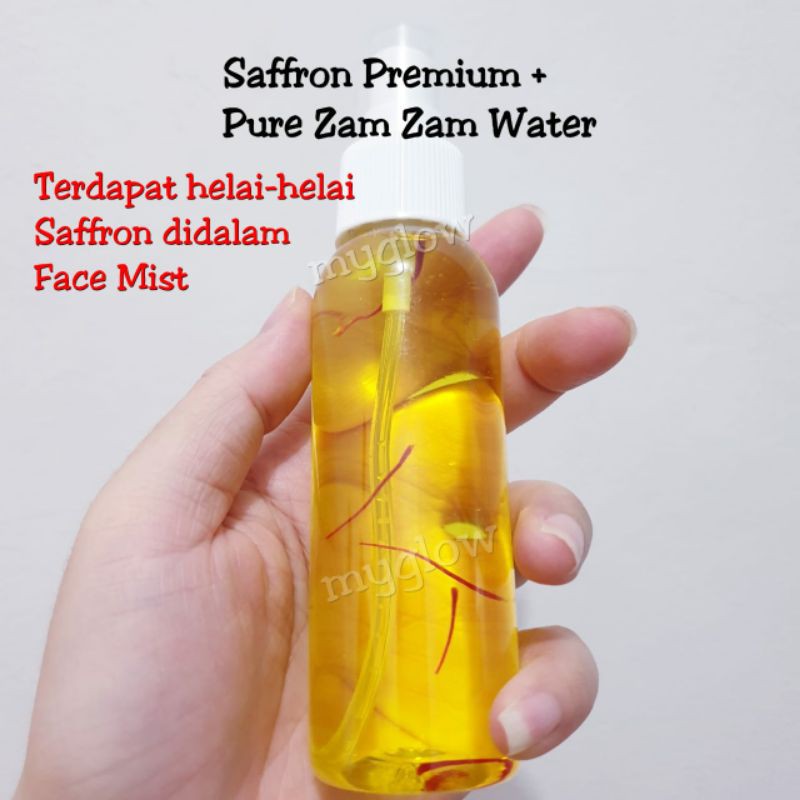 SAFFRON FACE MIST 100ML WITH PURE ZAMZAM WATER ORIGINAL SAFFRON PREMIUM