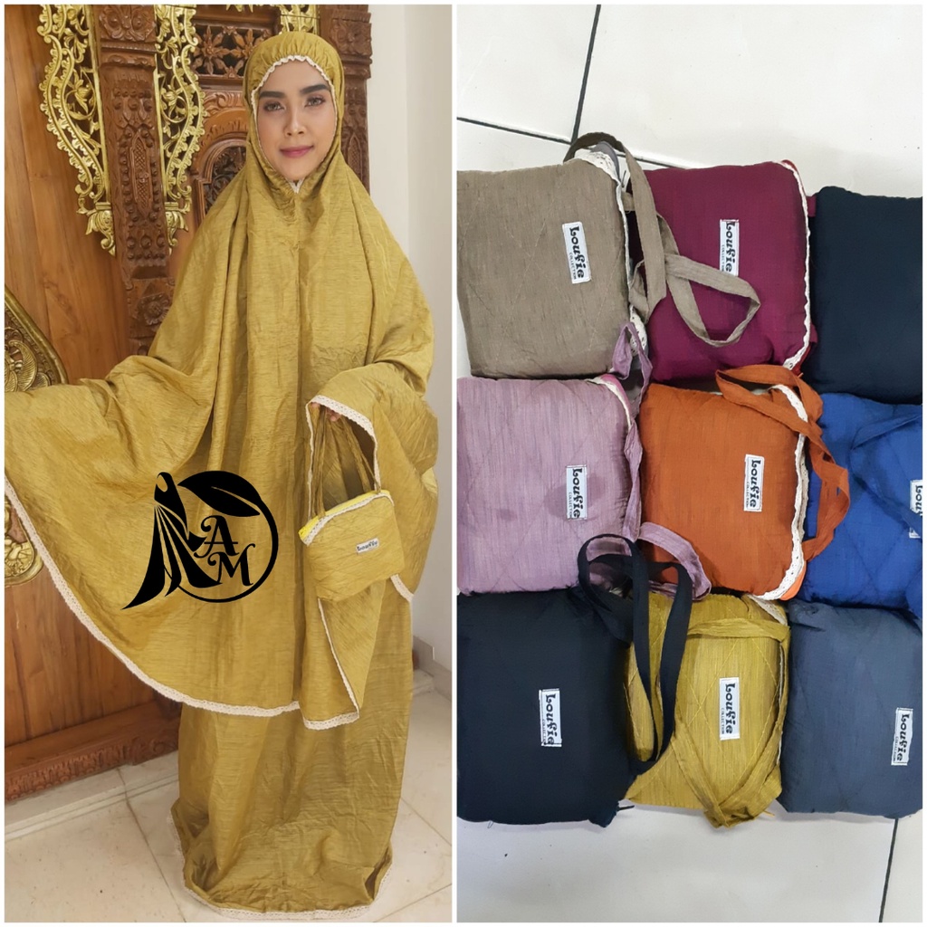 MUKENA PARASUT PREMIUM/MUKENA TASIK/ MUKENA LOUFI/SAJADAH TRAVELING