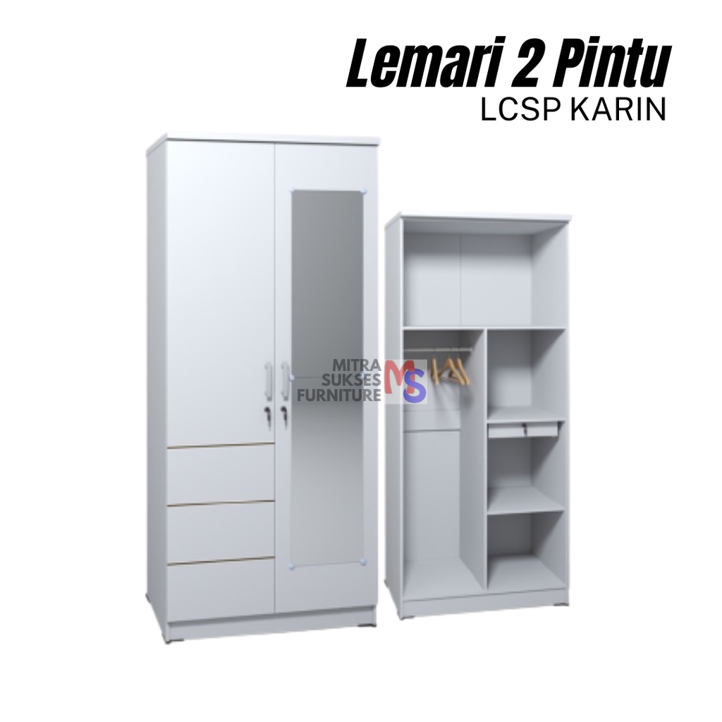 Lemari Pakaian 2 Pintu Gstar LCSP