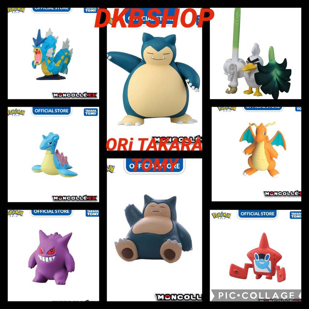 Figure Pokemon Moncolle Dragonite Moncolle Gyarados Moncolle Snorlax Moncolle Gengar Moncolle Lapras