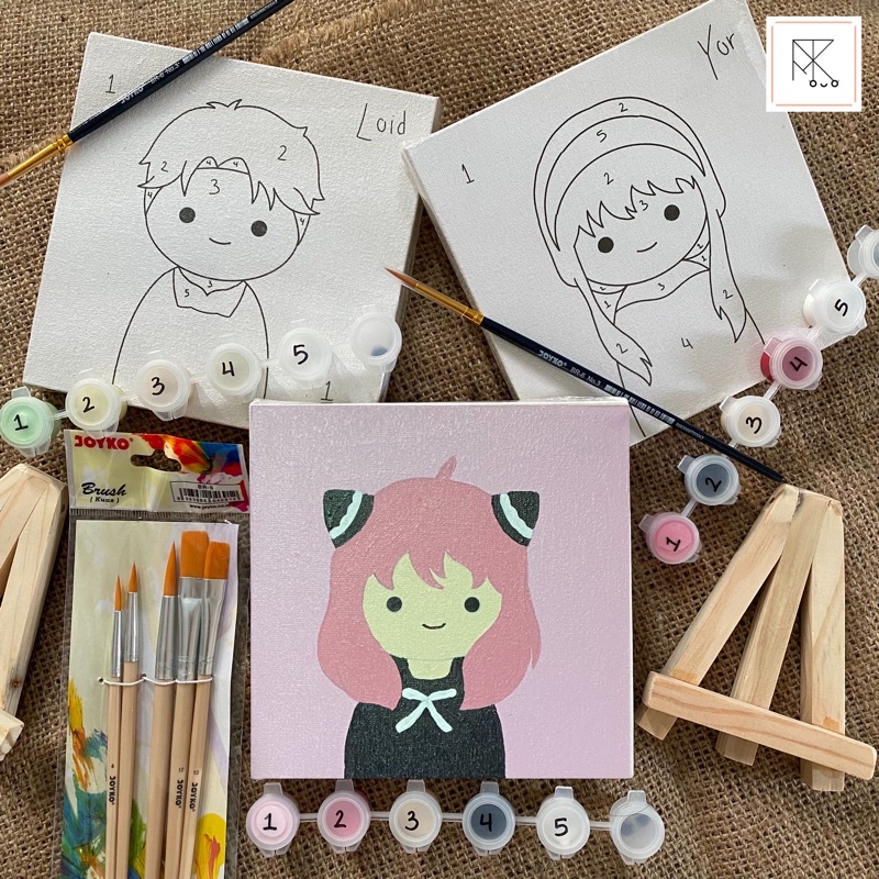 

Paint By Number Spy x Family Edition Anya Yor Paint by Number Kit Canvas Melukis