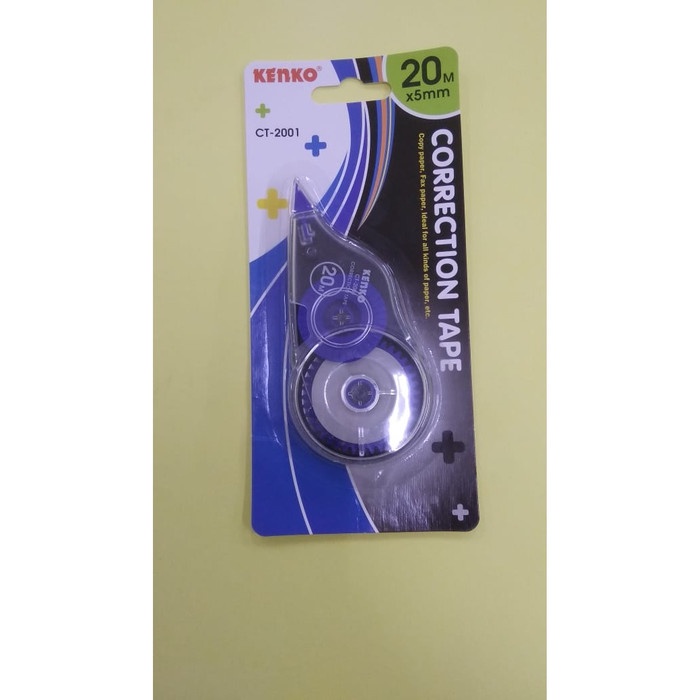 

Wow Kenko Correction Tape Ct-2001 Tipe-X Kertas 20M X5Mm Bergaransi