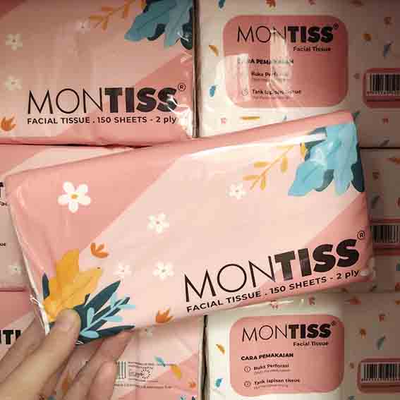 PAKET MONTISS TISSUE TISU 150S ( isi 6 PAX MONTISS 150 sheet) WAJAH