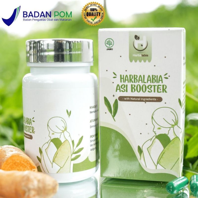 [ FREE TUMBLER ] Harbalabia Asi Booster Pelancar Asi Isi 60 Kapsul n