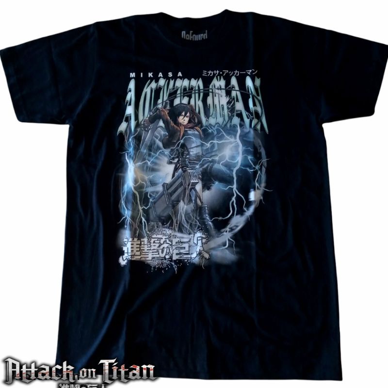 Attack On Titan Mikasa Ackerman Anime T-shirt/Kaos Anime Attack On Titan Mikasa Ackerman Unisex