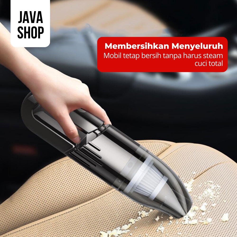 JAVASHOP Vacuum Cleaner Penyedot Debu Kotoran Mobil Tenaga Listrik