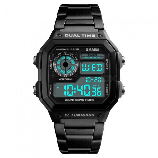 SKMEI Jam Tangan Digital Pria - 1335 - Black