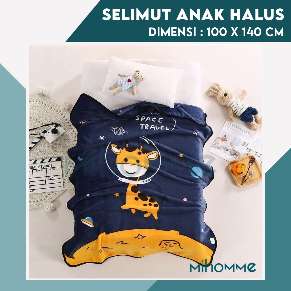 Selimut Anak Bayi Bulu Halus Lembut Bedcover Motif