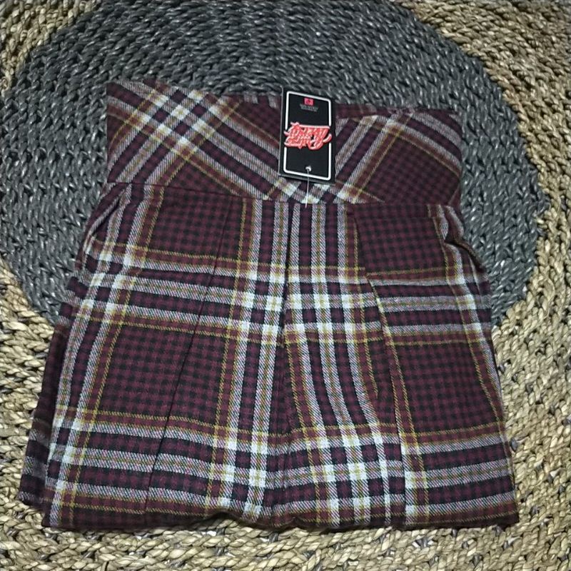 ROK FLANEL IMPORT PANJANG/ROK KOTAK FLANEL PANJANG/ROK FLANEL IMPORT MURAH/ROK SEMIWOL-Pict 18