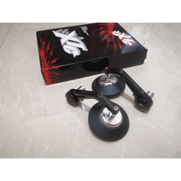 SPION JALU BULAT BAR END MIRROR MODEL RIZOMA NMAX AEROX VESPA CNC FULL SILVER