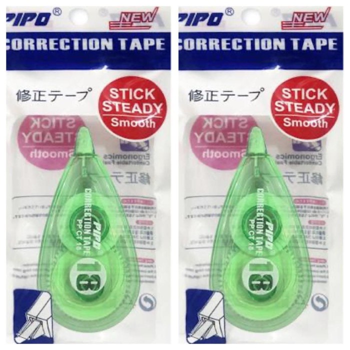 

CODE768 [Buy1Get1 CT18 HIJAU] PIPO Correction Tape PPCT18 BELI 1 DIKIRIM 2 PCS