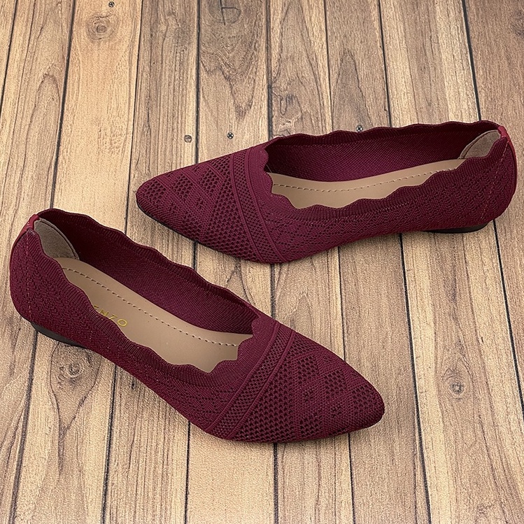 Sepatu Flat Wanita Rajut Import LC11 - Clarenzo