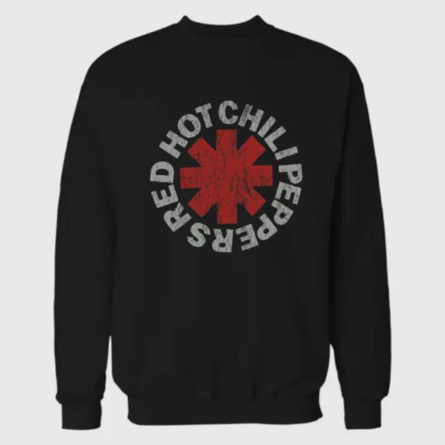 OCTACLEF Crewneck Sweatshirt Printing Music Band RHCP Pria Wanita