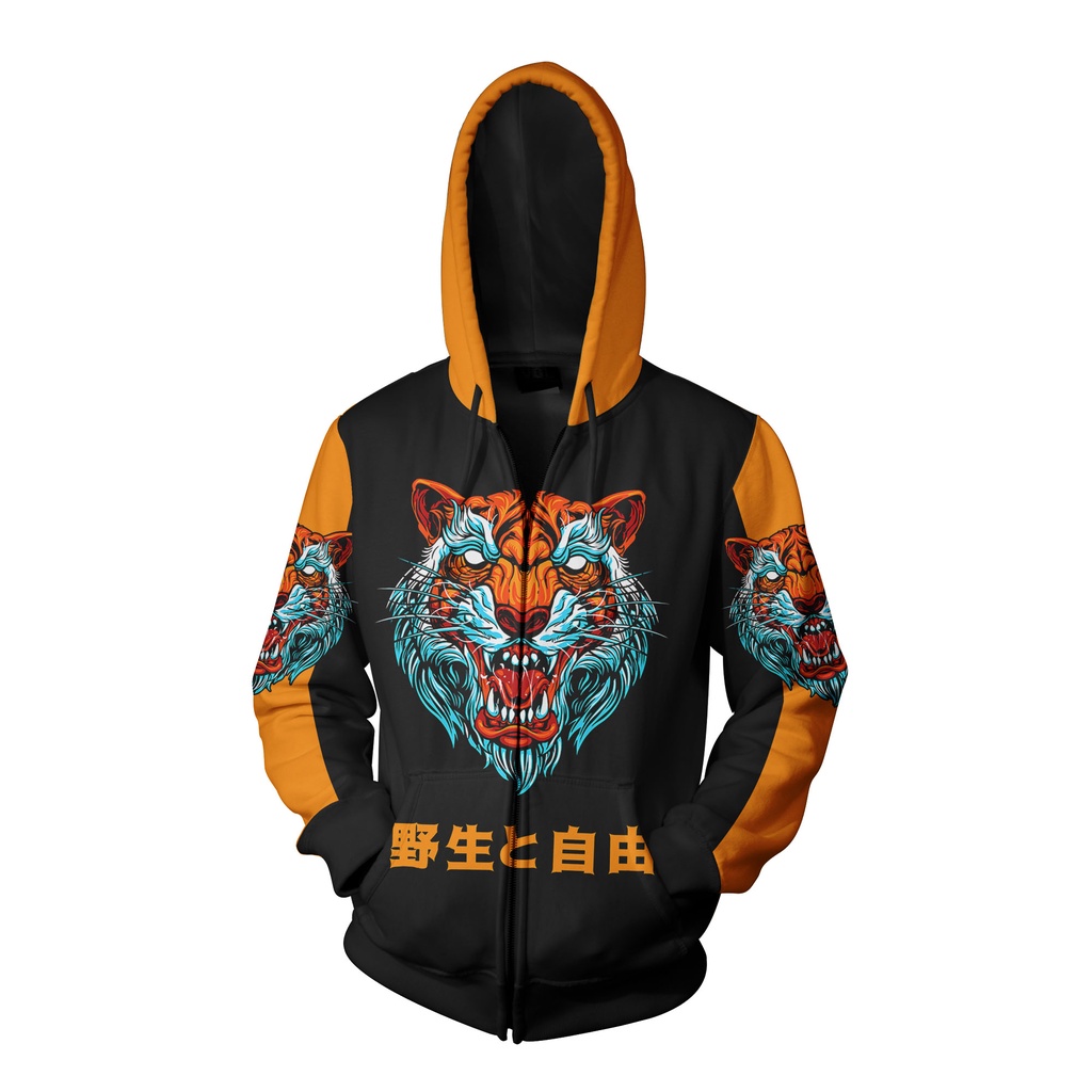 ZIPPER JAKET  RACING YAKUZA TIGER LIMITED EDITION