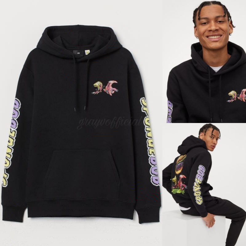 H*M Spongebob Krabby Patty Pullover Hoodie